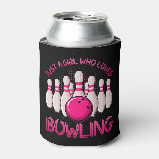 Bowling Gift for Girls Women Bowling Game Bowlers Blikjeskoeler (Blikje Voorkant)