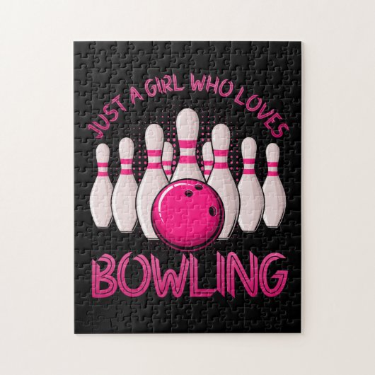 Bowling Gift for Girls Women Bowling Game Bowlers Legpuzzel (Verticaal)