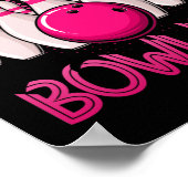 Bowling Gift for Girls Women Bowling Game Bowlers Poster (Hoek)