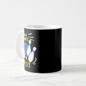 Bowling Gift Grappig die een split geeft Koffiemok (Voorkant links)