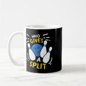 Bowling Gift Grappig die een split geeft Koffiemok (Links)