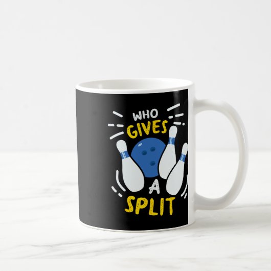 Bowling Gift Grappig die een split geeft Koffiemok (Rechts)