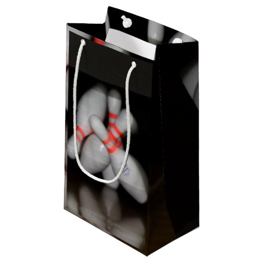Bowling Gift-tas Klein Cadeauzakje (Voorkant Gekanteld)