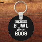 Bowling Gift voor 13 jaar oude Bowler 2009 13th Bi Sleutelhanger (Voorkant)