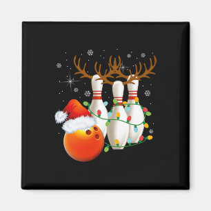 Bowling Gifts Kerstmis Bowling Kerstman Hoed Kerst Magneet