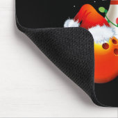 Bowling Gifts Kerstmis Bowling Kerstman Hoed Kerst Muismat (Hoek)