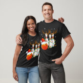 Bowling Gifts Kerstmis Bowling Kerstman Hoed Kerst T-shirt (Unisex)