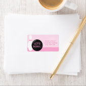 Bowling Girl Birthday-adres label (Insitu)