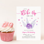 Bowling Girl Birthday Party | Sluiting van een deu Kaart