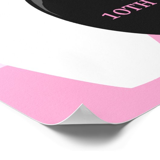 Bowling Girl Birthday Poster (Hoek)