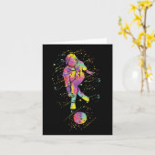Bowling Girl Kaart (Gele Bloem)