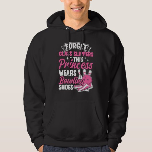 Bowling Girl Princess Pin Bowler Strike Bowling Fa Hoodie (Voorkant)