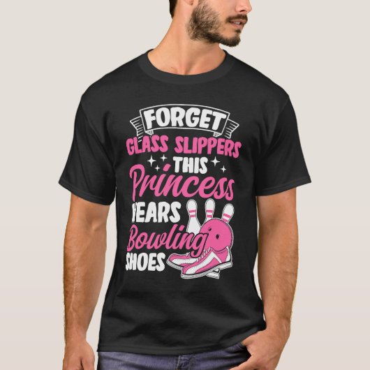 Bowling Girl Princess Pin Bowler Strike Bowling Fa T-shirt (Voorkant)