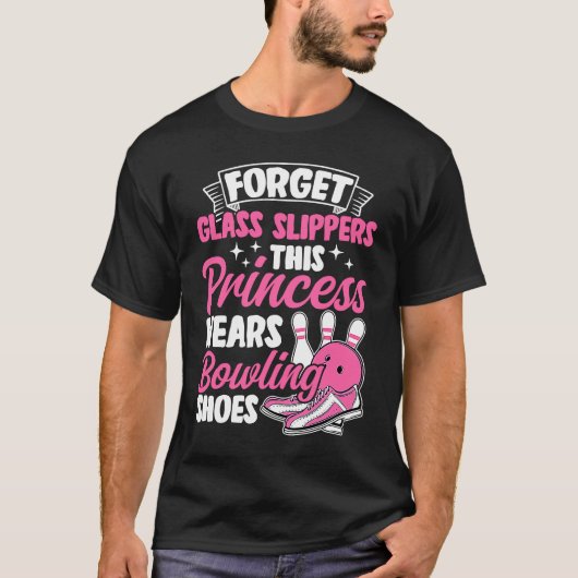 Bowling Girl Princess Pin Bowler Strike Team Bowli T-shirt (Voorkant)