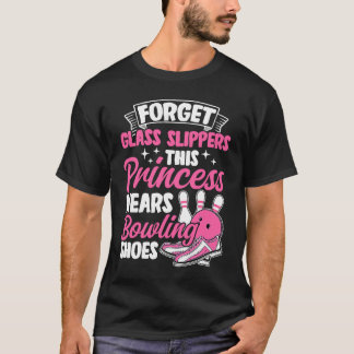 Bowling Girl Princess Pin Bowler Strike Team Bowli T-shirt