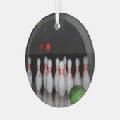 Bowling Glas Ornament (Voorkant links)