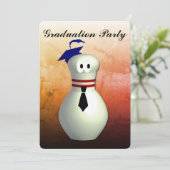 Bowling Graduation Party Kaart (Staand voorkant)