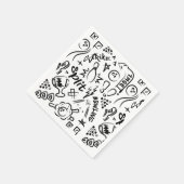 Bowling Graffiti servetten (Hoek)