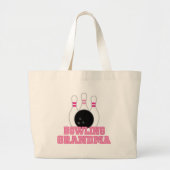 Bowling Grandma Gift Grote Tote Bag (Voorkant)