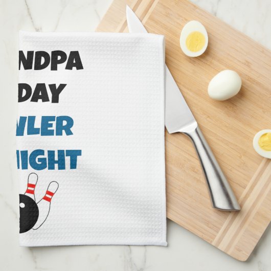 Bowling Grandpa Theedoek (Quarter Fold)