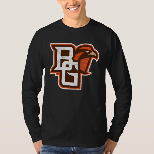 Bowling Green BGSU Falcons Distressed Primary T-shirt (Voorkant)