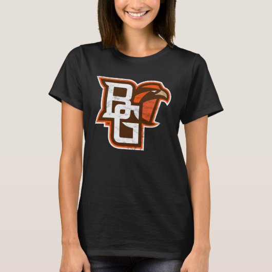 Bowling Green BGSU Falcons Distressed Primary T-shirt (Voorkant)
