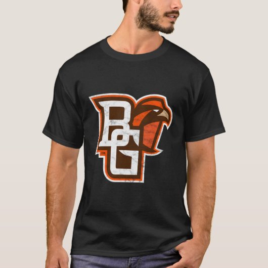 Bowling Green Bgsu Falcons Verdrietige Primary T-shirt (Voorkant)