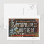 Bowling Green, Kentucky - Grote lettertjes Briefkaart (Voorkant / Achterkant)