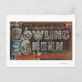 Bowling Green, Kentucky - Grote lettertjes Briefkaart (Voorkant)