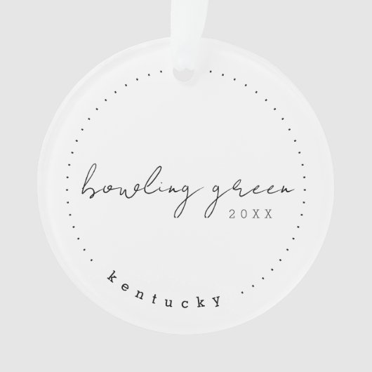 Bowling Green, Kentucky KY Travel Verenigde Staten Ornament (voorkant)