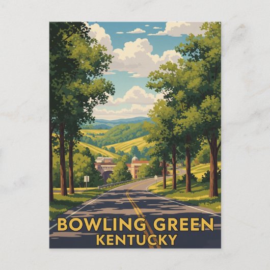 Bowling Green Kentucky Reizen Briefkaart (Voorkant)