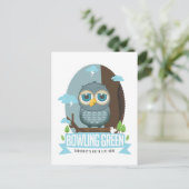 Bowling Green Owl Briefkaart (Staand voorkant)