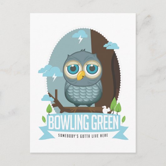 Bowling Green Owl Briefkaart (Voorkant)