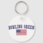 Bowling Green US Flag Sleutelhanger (Voorkant)