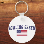 Bowling Green US Flag Sleutelhanger (Voorkant)