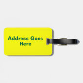 Bowling Green Yellow Red persoonlijke tas Label Bagagelabel (Achterkant horizontaal)