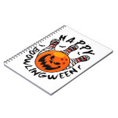 Bowling Halloween Bowler Happy Bowlingween Notitieboek (Linkerzijde)