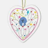 Bowling Heart Ornament (Links)