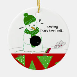 Bowling Hoe ik Rol Keramisch Ornament