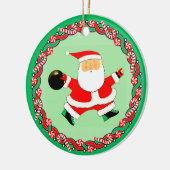 Bowling Holiday Gift Keramisch Ornament (Links)