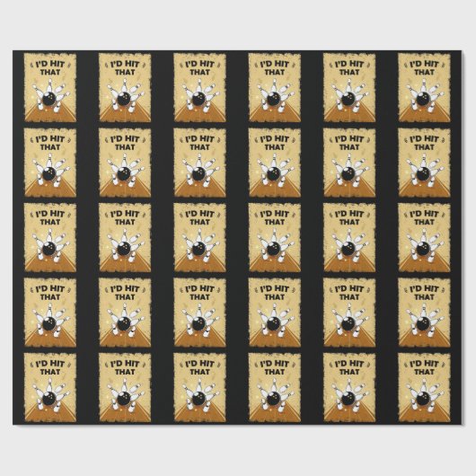  Bowling Humor Bowler Quote Cadeaupapier (Vlak)