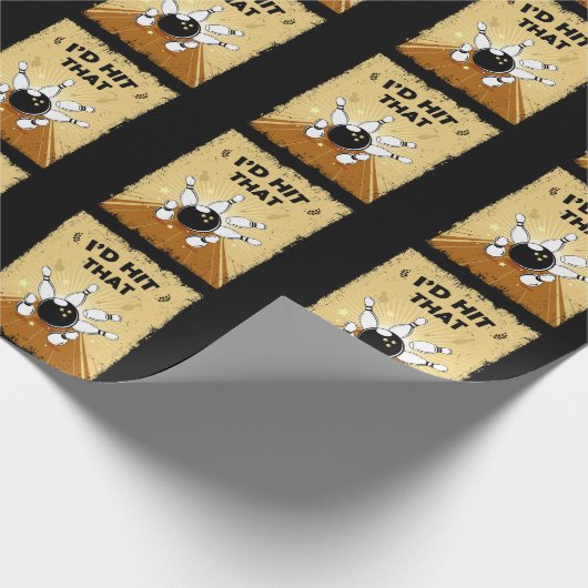 Bowling Humor Bowler Quote Cadeaupapier (Hoek)