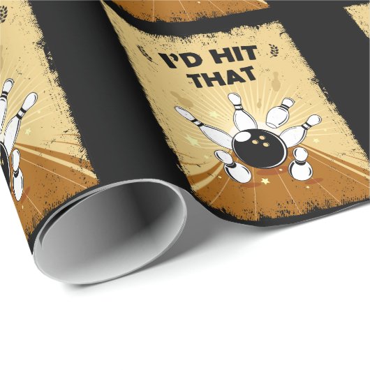  Bowling Humor Bowler Quote Cadeaupapier (Rol Hoek)