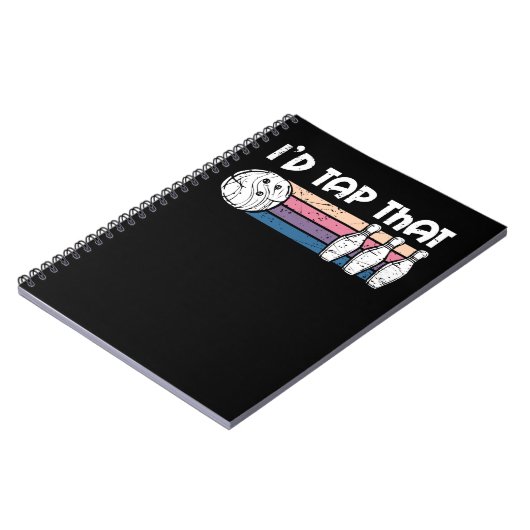 Bowling-id Dit product Bowler print 474 bowle Notitieboek (Linkerzijde)