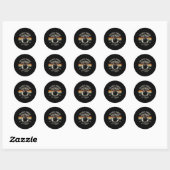 Bowling Ik ben echt opvallend grappige  Bowler Pu Ronde Sticker (Vel)