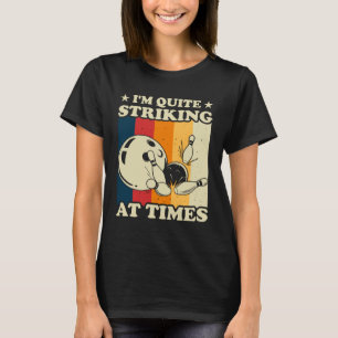 Bowling Ik ben heel opvallend bowler woordspeling T-shirt