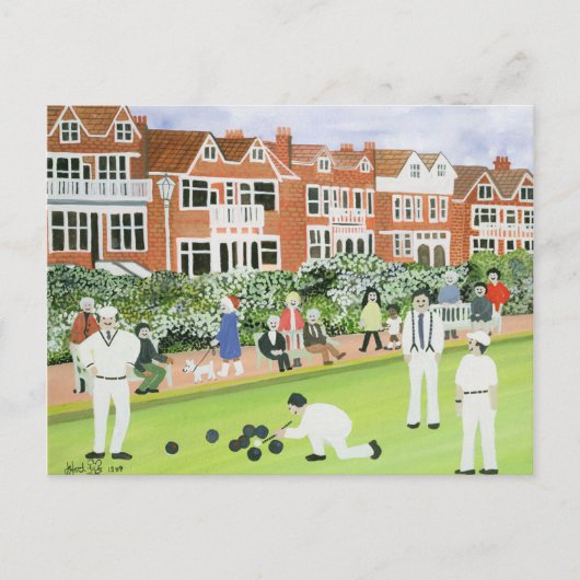 Bowling in Eastbourne Briefkaart (Voorkant)