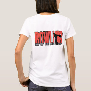 Bowling in het rood t-shirt