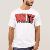 Bowling in het rood t-shirt (Voorkant)