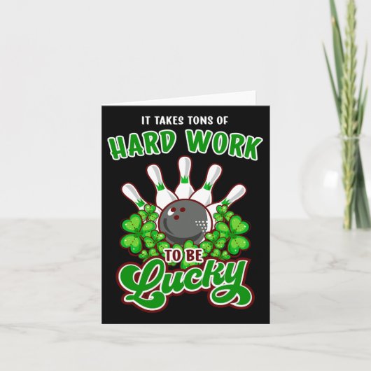 Bowling Inspirerend Quote St Patricks Day Kaart (Voorkant)